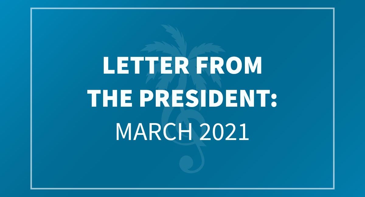 Letter from the President - March 2021