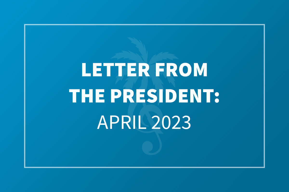 Letter from the President: April 2023