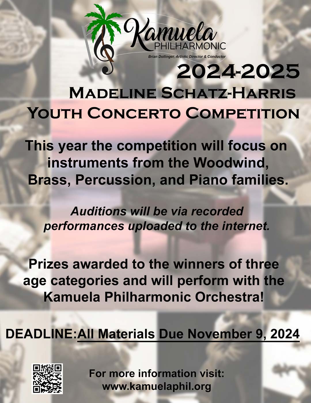 2024/25 Youth Concerto Competition Flyer