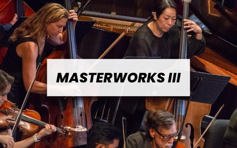 Orchestra members playing